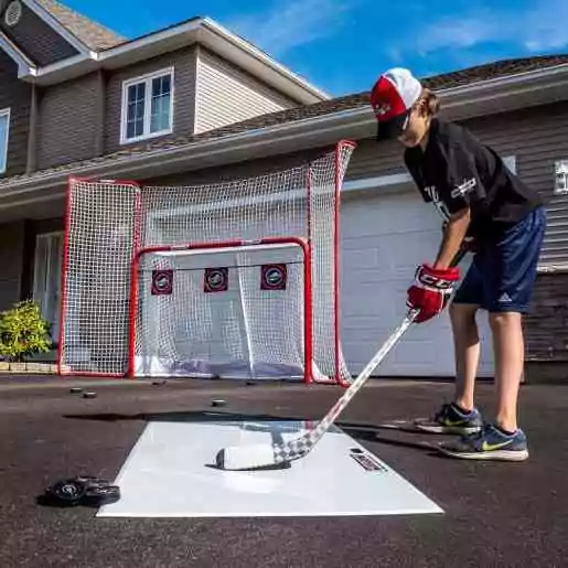 HockeyShot Goal & Backstop Combo